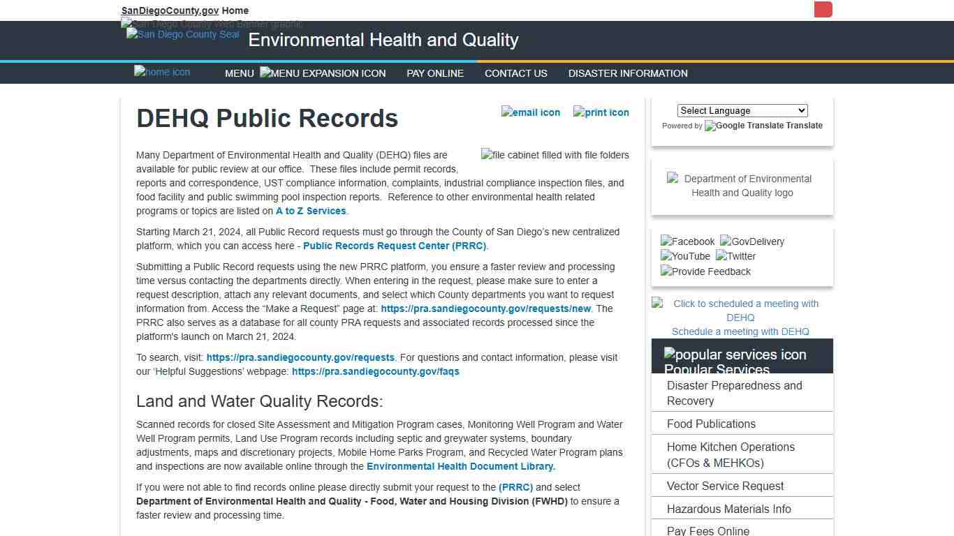 DEHQ Public Records